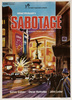Sabotage (1936) - poster - 1980s Indian one sheet poster for ''Sabotage''.