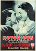 Notorious (1946) - poster - Publicity poster for ''Notorious''.