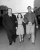Saboteur (1942) - photograph - Photograph of Alfred Hitchcock, Patricia Hitchcock, and Robert Cummings (''Saboteur'').