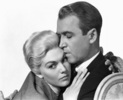 Vertigo (1958) - photograph - Photograph of Kim Novak and James Stewart (''Vertigo'').
