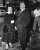 Vertigo (1958) - photograph - Photograph of Alfred and Patricia Hitchcock (''Vertigo'').