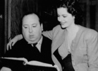 The Lady Vanishes (1938) - on set - Photograph of Alfred Hitchcock and Margaret Lockwood, taking during the filming of ''The Lady Vanishes''.