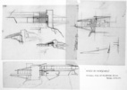 North by Northwest (1959) - pre-production sketch - Pre-production sketch by Robert F Boyle of the Vandamm house in ''North by Northwest''.