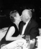 Alfred and Alma Hitchcock (1960s) - Photograph of Alfred Hitchcock and his wife Alma, taken in the early 1960s.