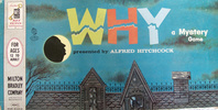 Alfred Hitchcock ''Why'' board game - Cover of the 1961 version of the Alfred Hitchcock ''Why'' board game.