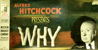 Alfred Hitchcock ''Why'' board game - Cover of the 1958 version of the Alfred Hitchcock ''Why'' board game.
