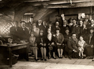 THE FARMER'S WIFE (1928) - ON SET - Publicity still of the cast and crew of ''The Farmer's Wife''.