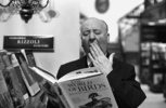 ALFRED HITCHCOCK (1963) - Photograph of Alfred Hitchcock at the Rizzoli Bookstore on New York's 5th Avenue, taken by photographer Raimondo Borea in 1963.
