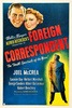 Foreign Correspondent (1940) - poster - 1940 US one sheet publicity poster for ''Foreign Correspondent''.