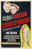 Foreign Correspondent (1940) - poster - 1940s Variety one sheet publicity poster for ''Foreign Correspondent''.