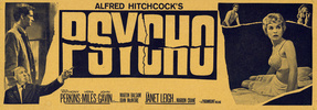 Psycho (1960) - bus card - Paramount publicity bus card for ''Psycho'' (1960).