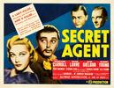 Secret Agent (1936) - poster - Gaumont half sheet poster for ''Secret Agent'' (1936).