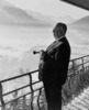 Alfred Hitchcock (1955) - Photograph of Alfred Hitchcock taken during a holiday in St. Moritz in 1955.