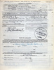Photograph of Alma Reville's Petition for Naturalization document, filed on 11 August 1950.  The document was witnessed by screenwriters Michael Hogan and Whitfield Cook.
