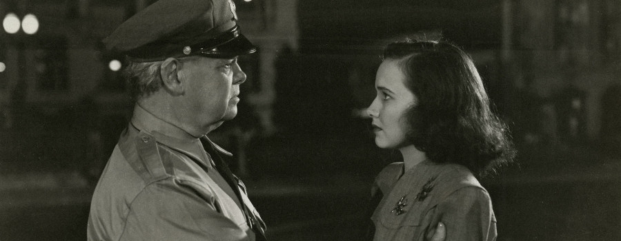 Earle S Dewey and Teresa Wright in "Shadow of a Doubt"