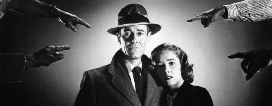 Publicity still for "The Wrong Man"
