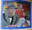 Leytonstone Tube mosaic - The Wrong Man - Photograph of the Hitchcock mosaic from ''The Wrong Man'' in Leytonstone Tube Station.