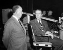 Hitchcock and Stewart - Photograph of Alfred Hitchcock and James Stewart.
