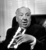 Alfred Hitchcock (1957) - Photograph of Alfred Hitchcock taken by Sid Avery during an interview with Saturday Evening Post writer Pete Martin for a story entitled ''I Call On Alfred Hitchcock''.