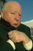 Alfred Hitchcock (1975) - Photograph of Alfred Hitchcock in St. Moritz, taken by James Andanson during their final trip to Europe.