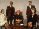 Topaz (1969) - publicity still - Publicity shot of Alfred Hitchcock and the main cast members of ''Topaz''.