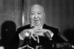 Alfred Hitchcock (1972) - Photograph taken by Miroslav Zajic during the 1972 Cannes Film Festival, where ''Frenzy'' was screened out of competition.