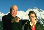 Alfred and Alma Hitchcock (1975) - Photograph of Alfred Hitchcock and Alma Reville in St. Moritz, taken by photographer James Andanson during their final trip to Europe.