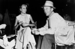 To Catch a Thief (1955) - on set - On set photograph of Grace Kelly and Bing Crosby from ''To Catch a Thief''.