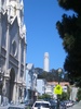 Coit Tower - Photograph of Coit Tower, the landmark Madeleine uses to find Scotty's apartment in ''Vertigo''.