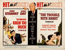 The Man Who Knew Too Much (1956) / The Trouble with Harry (1955) - poster - Half sheet poster from 1963 for the re-release of ''The Man Who Knew Too Much (1956)'' and ''The Trouble with Harry''.