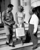 To Catch a Thief (1955) - on location - Photograph of Andy Schummer of Sherman Oaks, California, talking to Grace Kelly and Alfred Hitchcock, taken during the filming of ''To Catch a Thief''. Hitchcock apparently gave Schummer a small role in the film.