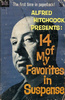 Alfred Hitchcock Presents: 14 of My Favorites in Suspense - Front cover of ''Alfred Hitchcock Presents: 14 of My Favorites in Suspense''.