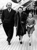 Alfred Hitchcock (1939) - Photograph of the Hitchcock family travelling to America, taken aboard the RMS ''Queen Mary'' at Southampton on March 4th 1939.