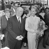 The Birds (1963) - publicity still - Photograph of Alfred Hitchcock and Tippi Hedren at the Hotel Carlton in Cannes, taken in May 1963.