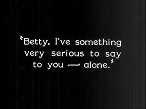 silent film intertitles